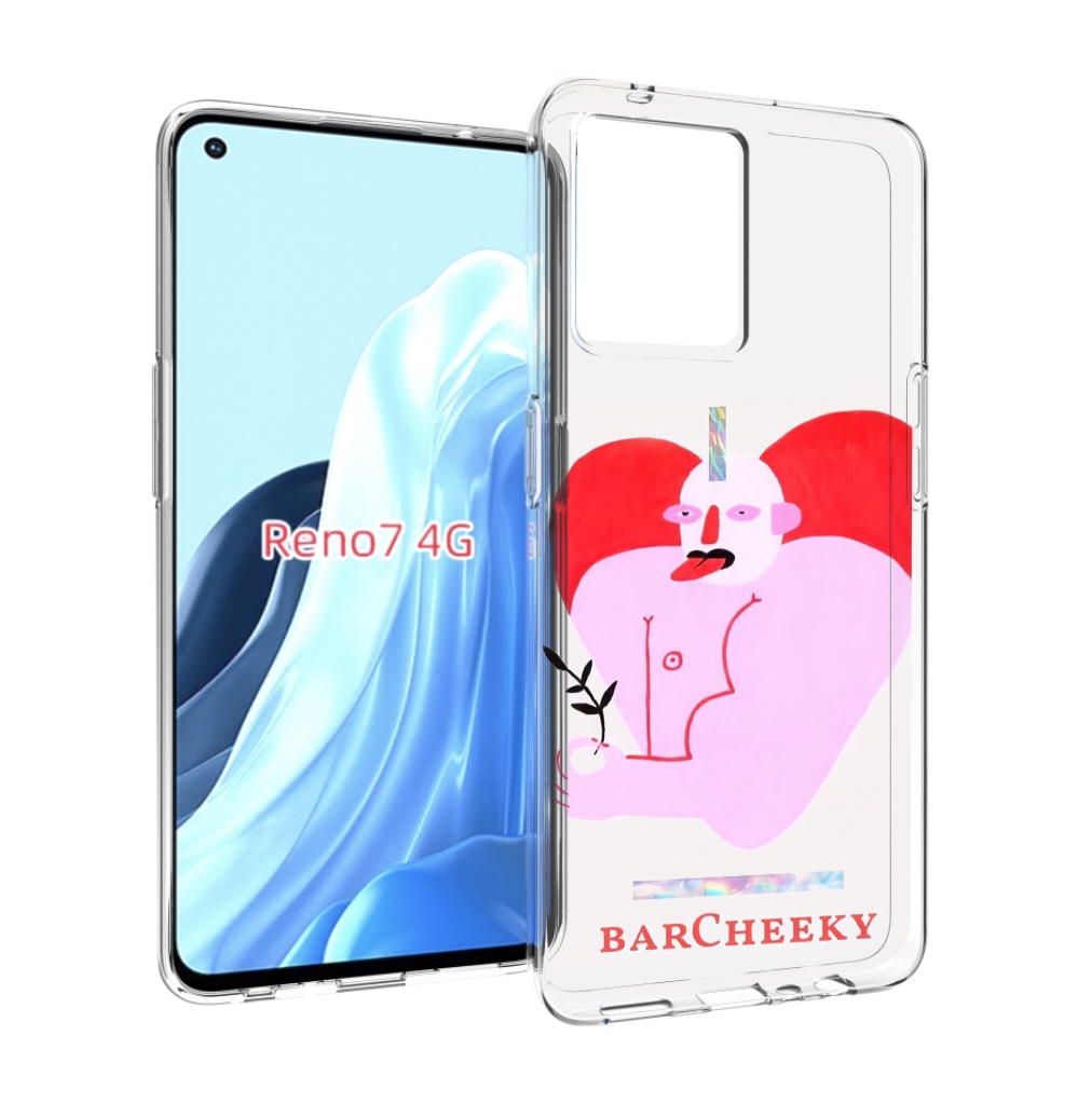 

Чехол MyPads силач в сердце женский для OPPO RENO 7 4G, Прозрачный, Tocco