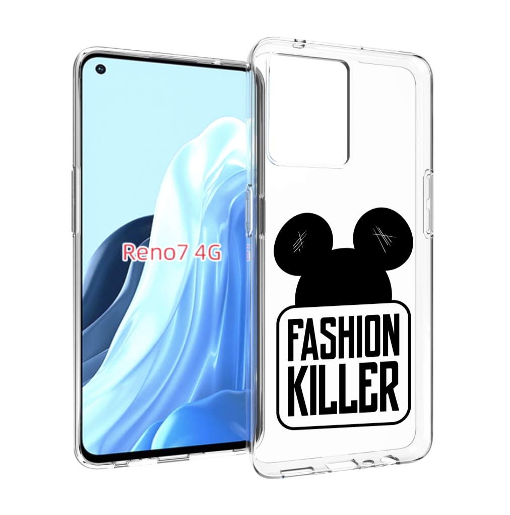 

Чехол MyPads силуэт-микки-мауса для OPPO RENO 7 4G, Прозрачный, Tocco