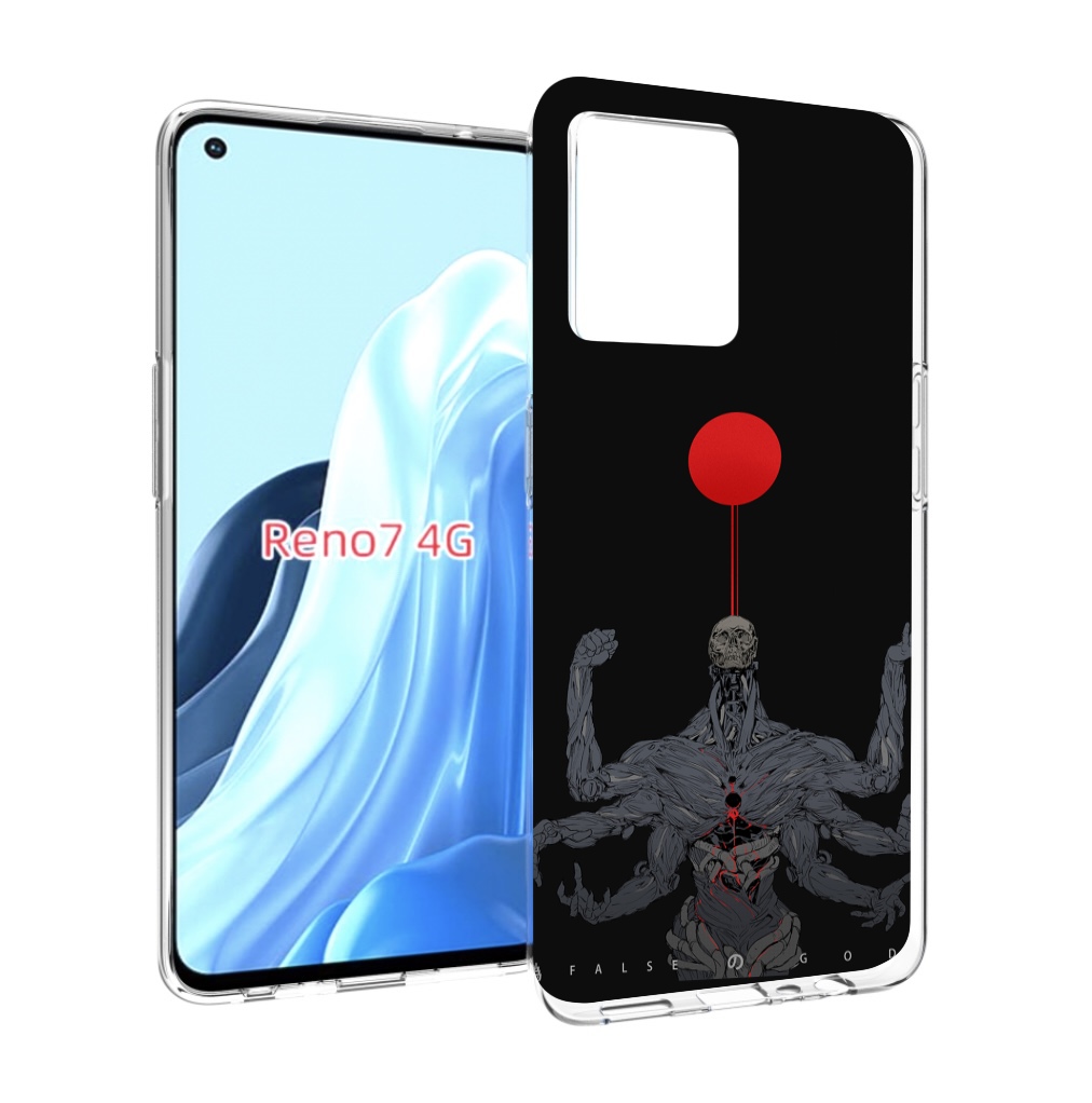 

Чехол MyPads скелет-с-6-руками для OPPO RENO 7 4G, Прозрачный, Tocco