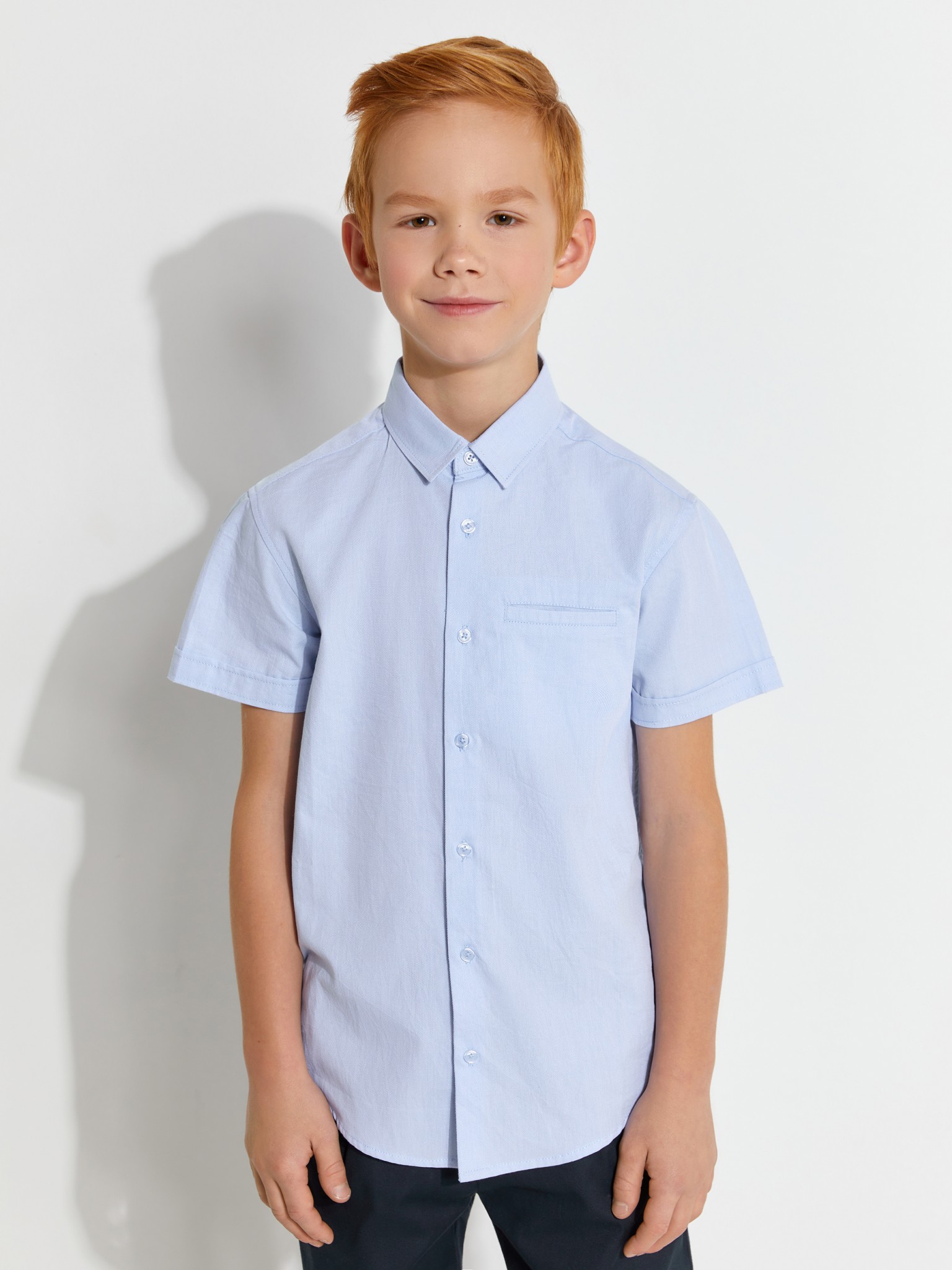 Рубашка с коротким рукавом ACOOLA 20110290053, голубой, 134