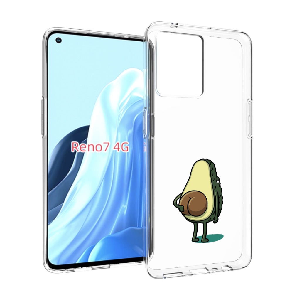 

Чехол MyPads смешной авокадо сзади для OPPO RENO 7 4G, Прозрачный, Tocco