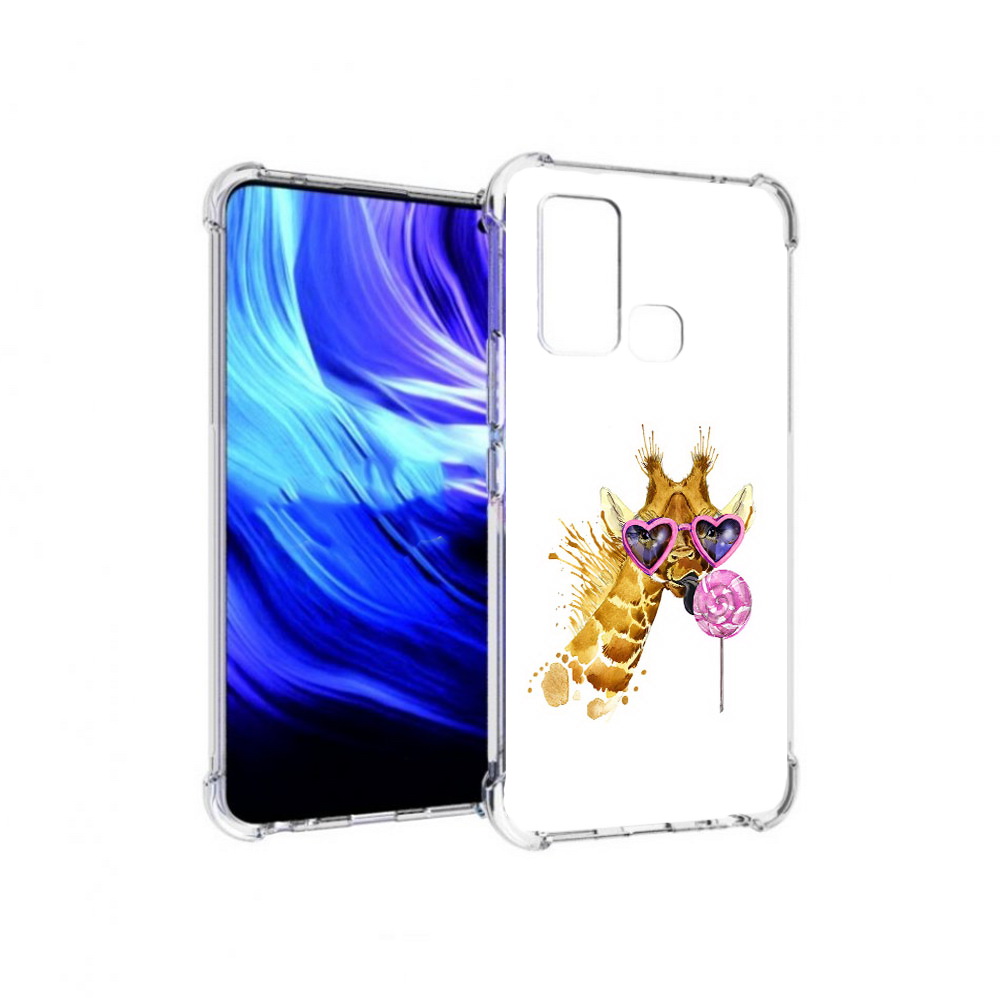 

Чехол MyPads Tocco для Vivo Z6 акварельный жираф (PT226976.399.217), Прозрачный, Tocco