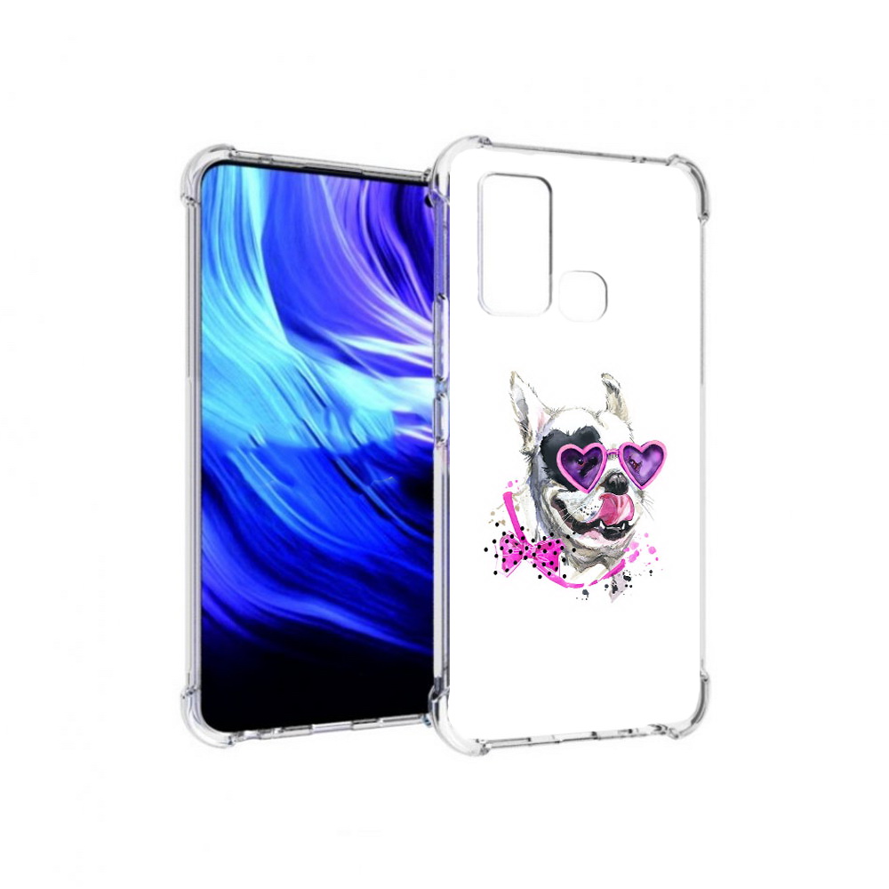 

Чехол MyPads Tocco для Vivo Z6 акварельный пёс (PT226976.399.218), Прозрачный, Tocco