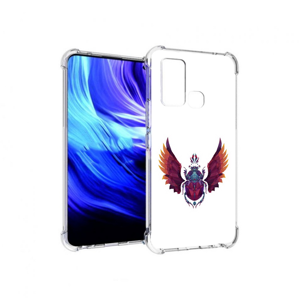

Чехол MyPads Tocco для Vivo Z6 алмазный скоробей (PT226976.399.219), Прозрачный, Tocco