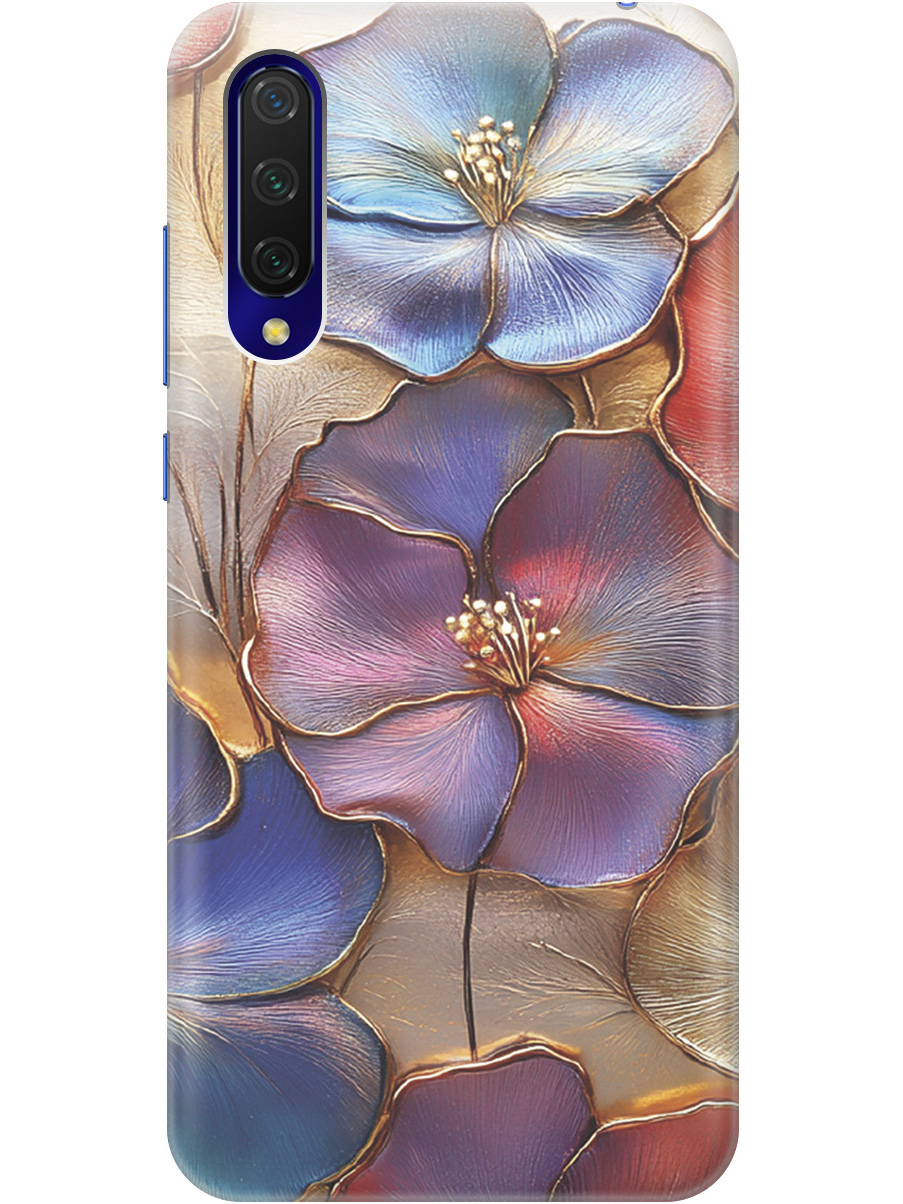 

Силиконовый чехол на Xiaomi Mi 9 Lite / CC9 с принтом "Позолоченные цветы", Прозрачный;золотистый;красный;синий, 721722524