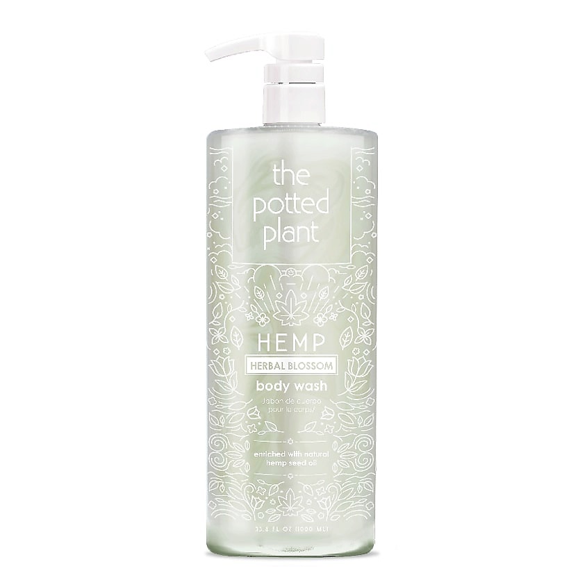 Гель для душа Potted Plant Herbal Blossom Body Wash на основе масла конопли 1000 мл пластилин скульптурный гамма 1000 г оливковый мягкий