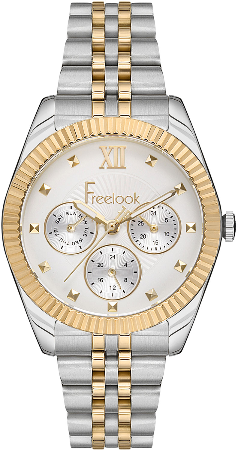 фото Наручные часы женские freelook fl.1.10234-5 серебристые/золотистые