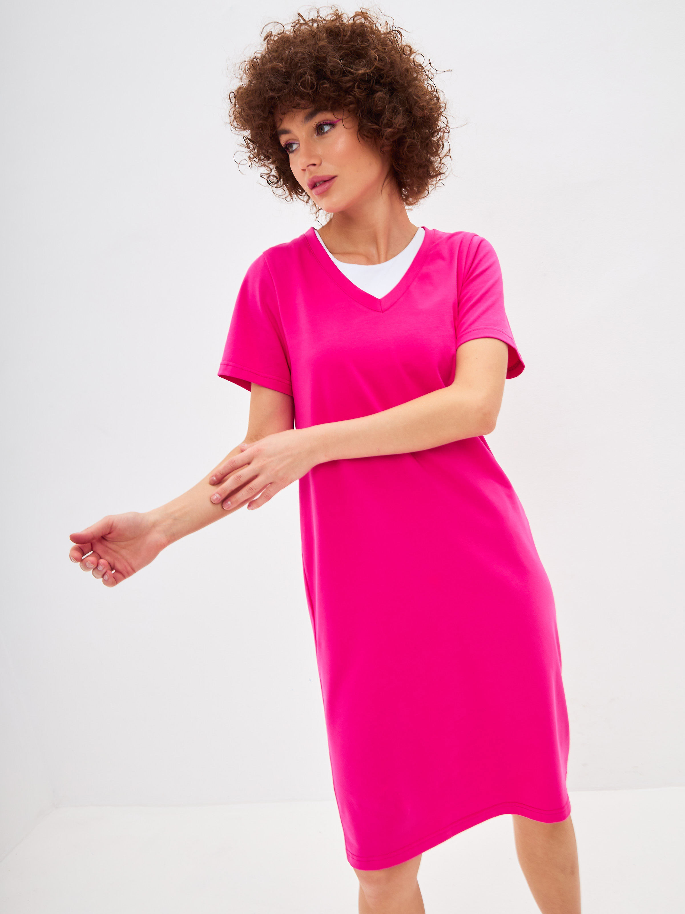 Платье женское Jonquil 211409 розовое XL