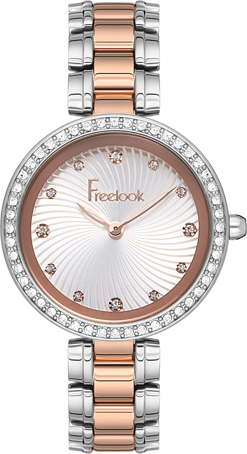 Наручные часы женские Freelook FL.1.10242-3 серебристые/золотистые