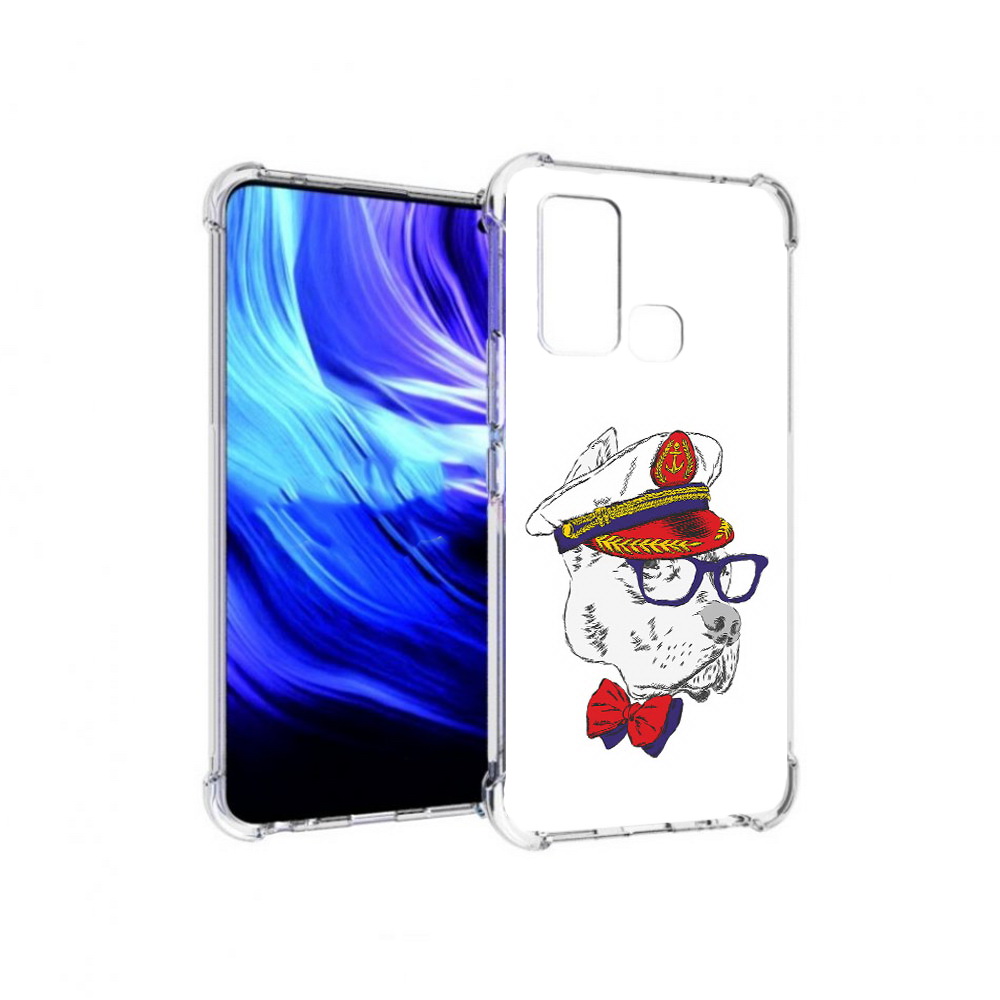 

Чехол MyPads Tocco для Vivo Z6 бульдог (PT226976.399.251), Прозрачный, Tocco