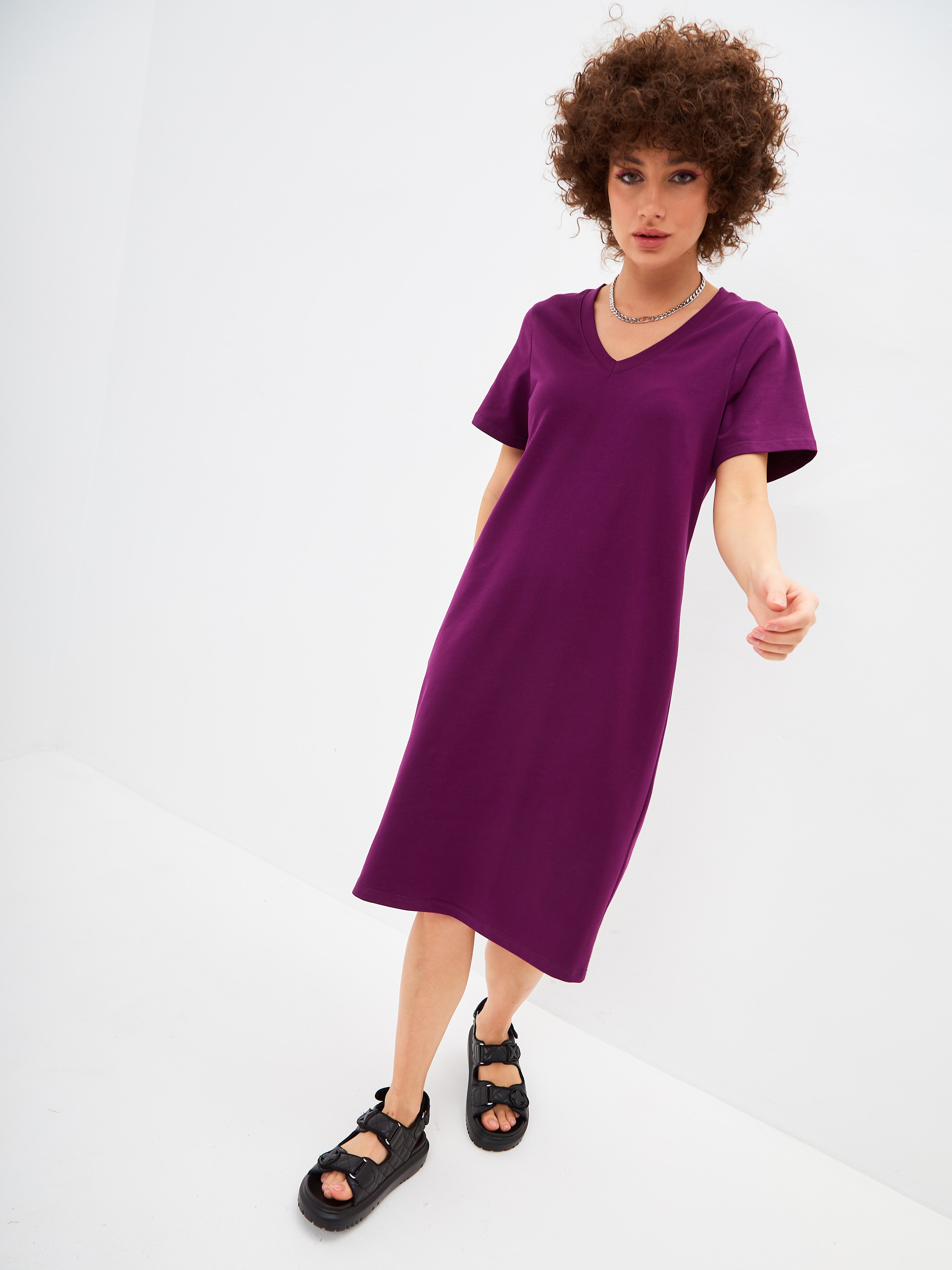

Платье женское Jonquil 211409 фиолетовое 3XL, Фиолетовый, 211409