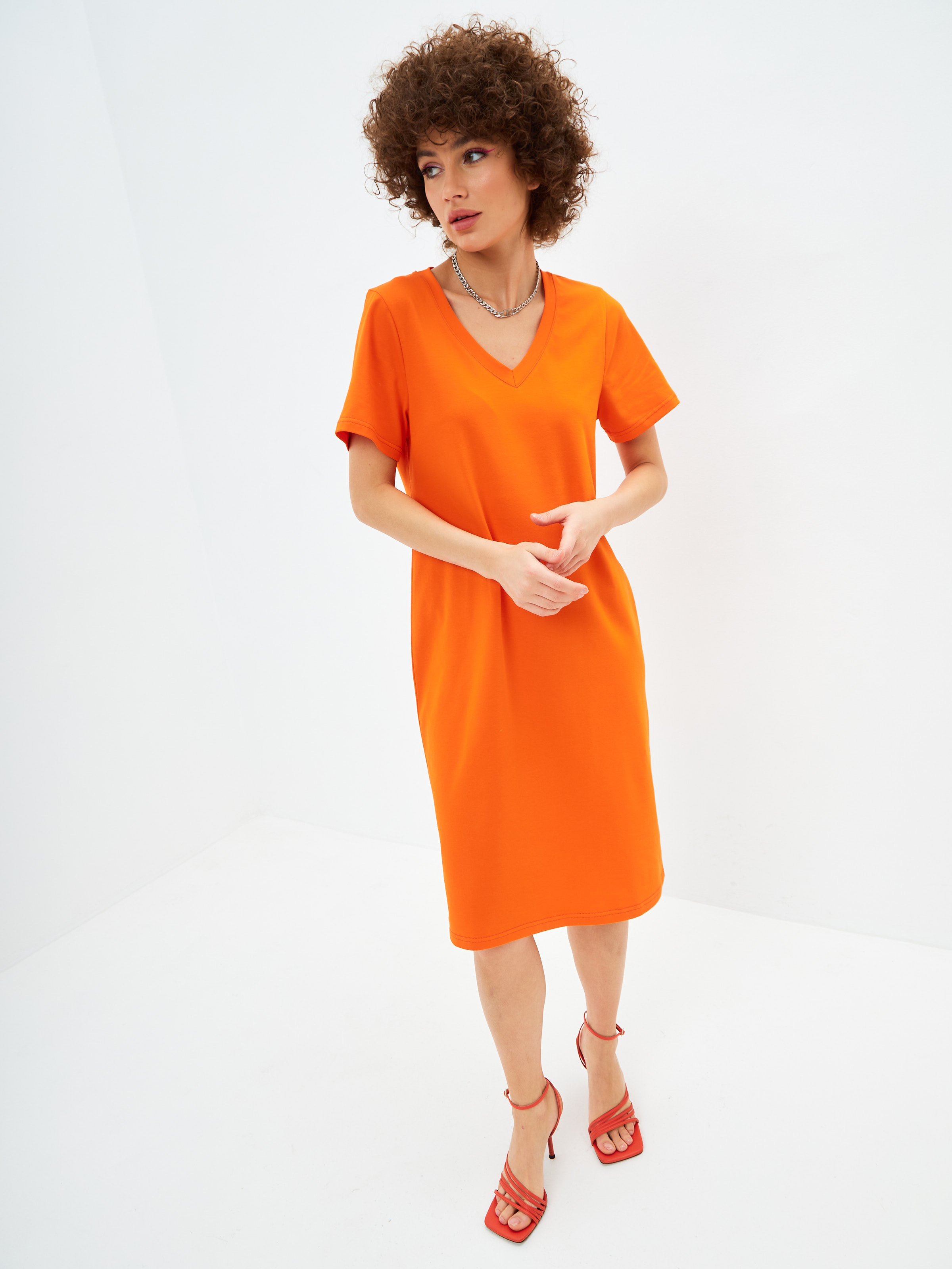 Платье женское Jonquil 211409 оранжевое XS