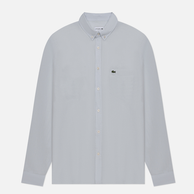 

Мужская рубашка Lacoste Linen Regular Fit голубой, Размер 45, Linen Regular Fit