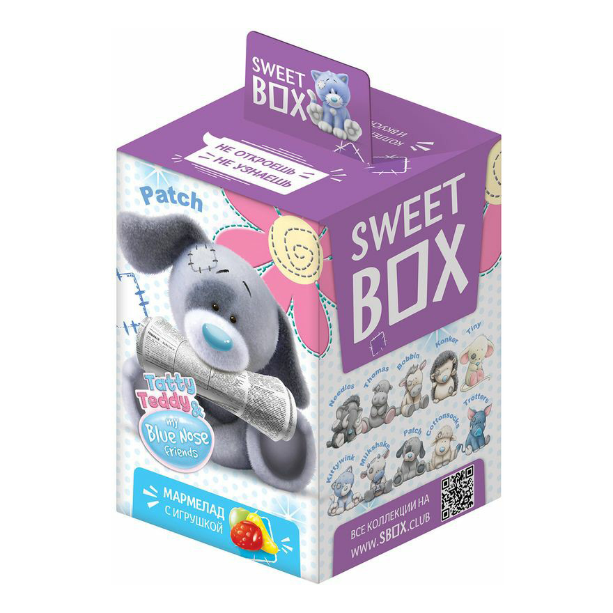 Мармелад Sweet Box Tatty Teddy & My Blue Nose Friends жевательный с игрушкой 10 г