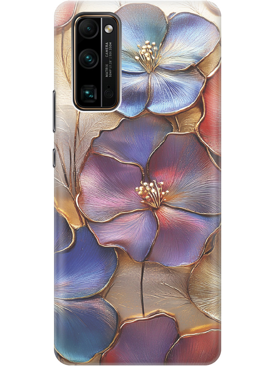 

Силиконовый чехол на Honor 30 Pro+ с принтом "Позолоченные цветы", Прозрачный;золотистый;красный;синий, 722945924