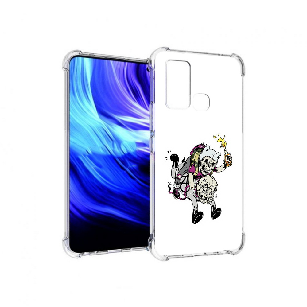 

Чехол MyPads Tocco для Vivo Z6 время приключений скелеты (PT226976.399.277), Прозрачный, Tocco