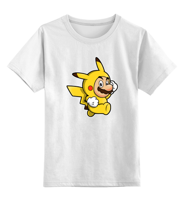 

Футболка детская Printio Mario x pokemon цв. белый р. 104, Mario x pokemon