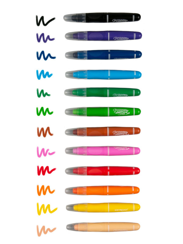 фото Набор цветных водорастворимых мелков 1a на гелевой основе, 12 цветов kr971773