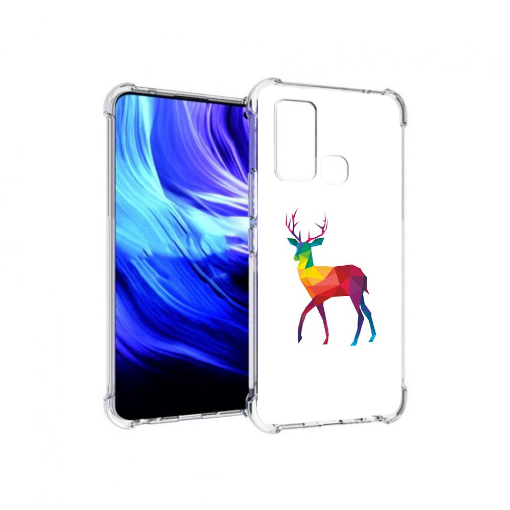 

Чехол MyPads Tocco для Vivo Z6 геометрический олень (PT226976.399.286), Прозрачный, Tocco
