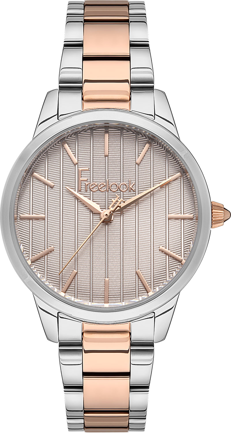 Наручные часы женские Freelook FL.1.10243-5 серебристые/золотистые
