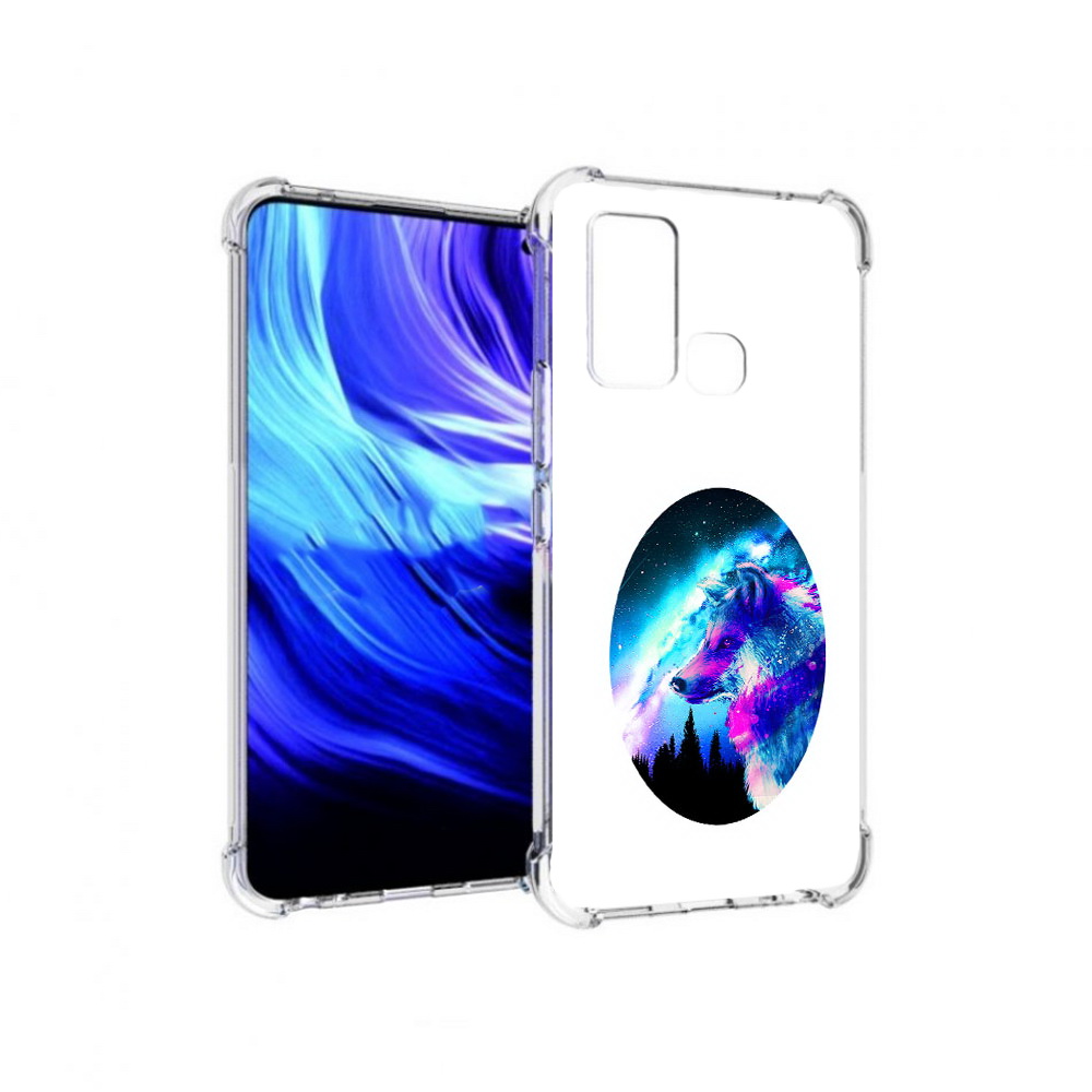 

Чехол MyPads Tocco для Vivo Z6 голубой волк (PT226976.399.293), Прозрачный, Tocco