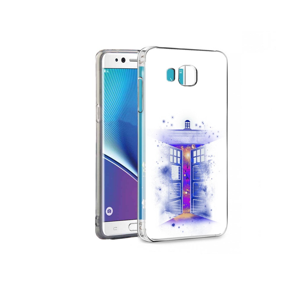 

Чехол MyPads Tocco для Samsung Galaxy Note 7 фиолетовый уголок абстракция, Прозрачный, Tocco