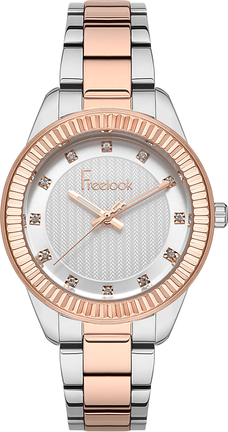 Наручные часы женские Freelook FL.1.10251-4 серебристые/золотистые