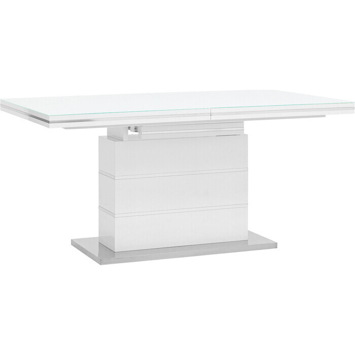 

Стол обеденный Stool Group Глазго N-115-160-HGW DUAL глянцевый белый