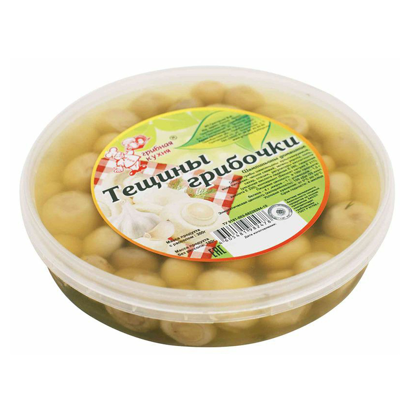 

Шампиньоны Грибная кухня Тещины грибочки домашние 300 г