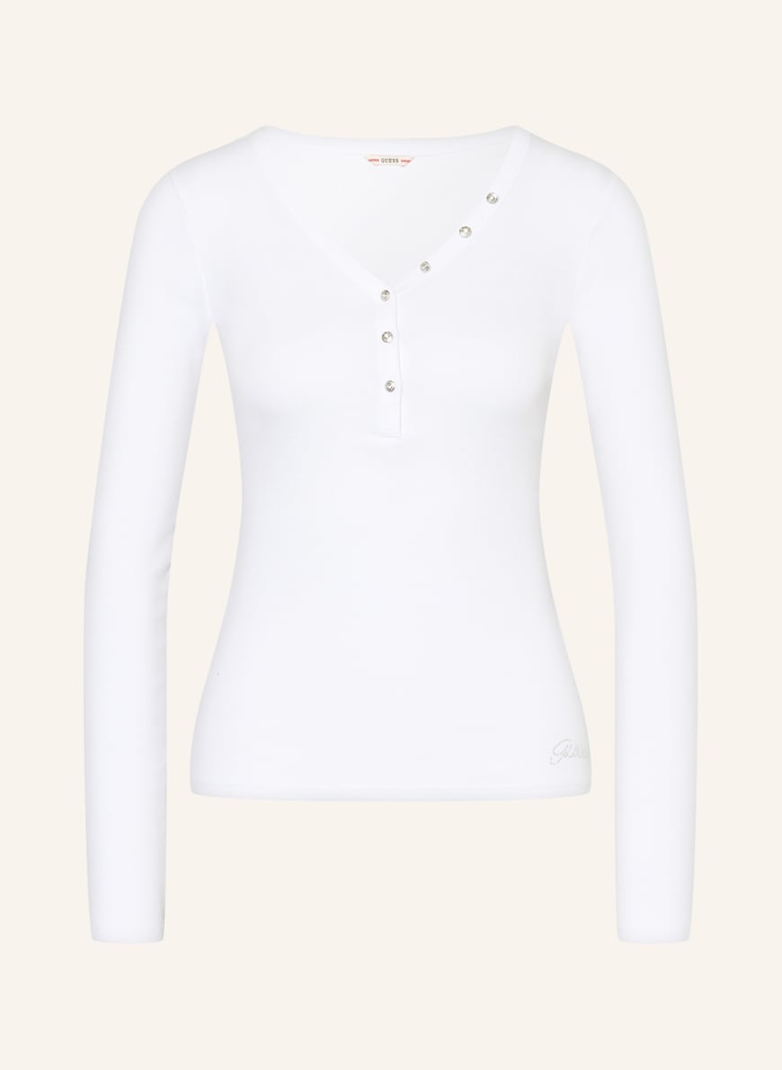 

Лонгслив женский Guess 1001301829 белый XS, 1001301829