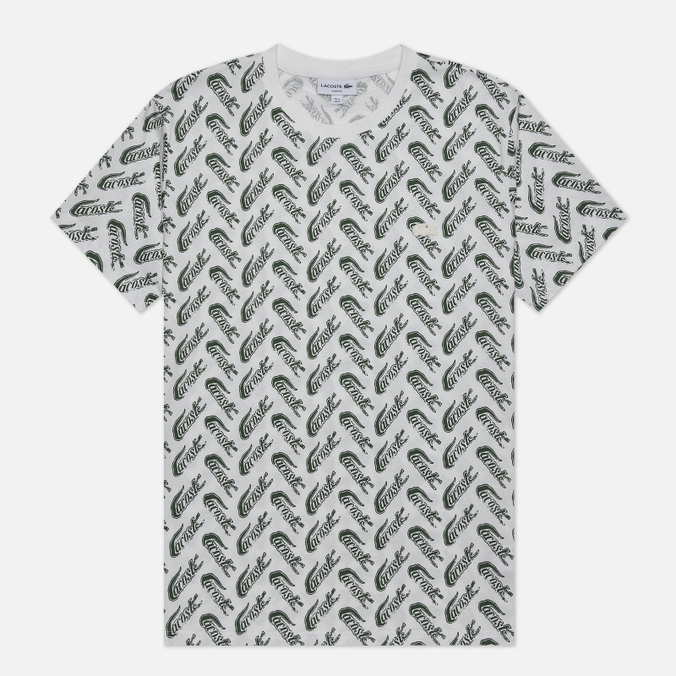 

Мужская футболка Lacoste All Over Print Logo белый, Размер S, All Over Print Logo