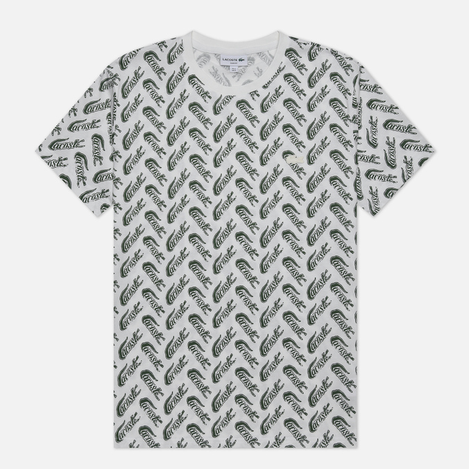 

Мужская футболка Lacoste All Over Print Logo белый, Размер L, All Over Print Logo