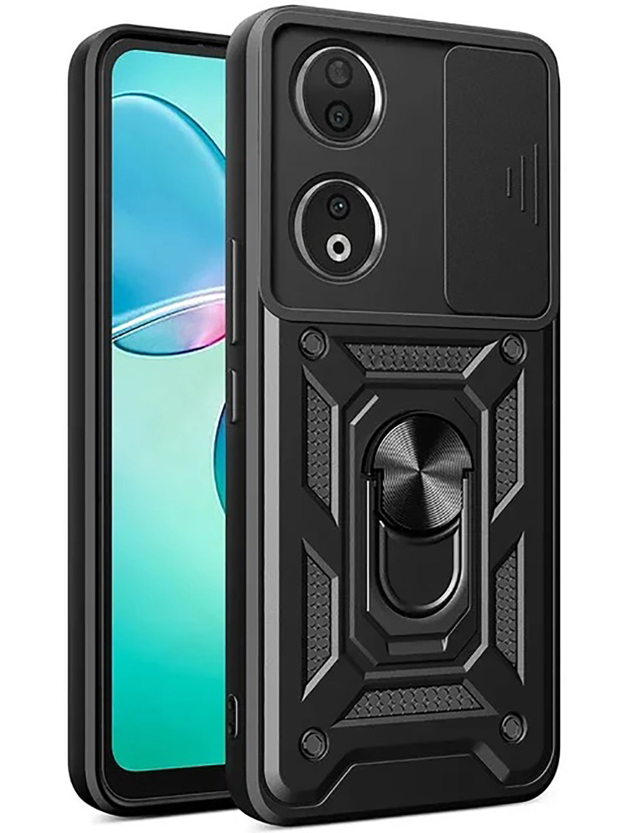 

Противоударный чехол на Honor X7b с защитой камеры, Черный, 781972113