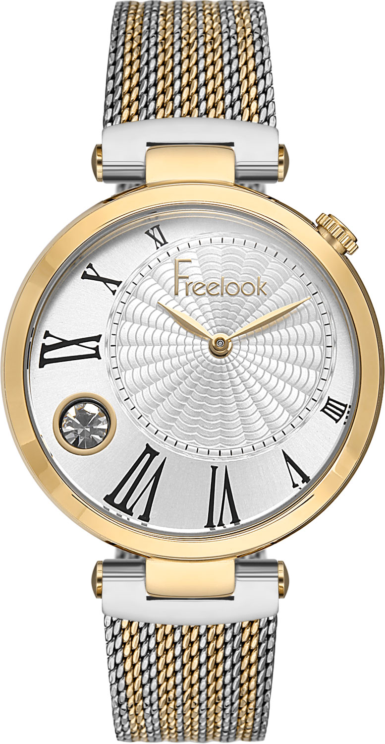 Наручные часы женские Freelook FL.1.10252-5 серебристые/золотистые