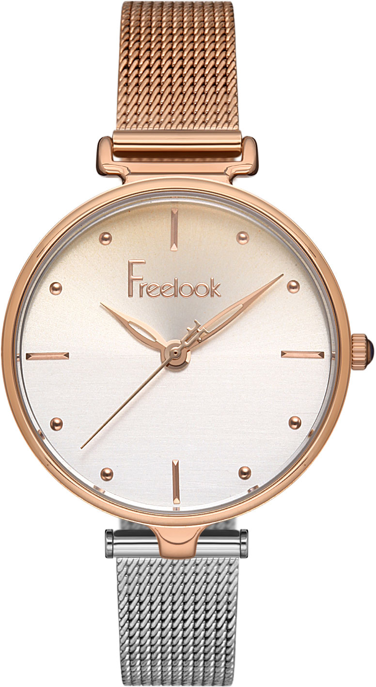 Наручные часы женские Freelook FL.1.10256-4 серебристые/золотистые