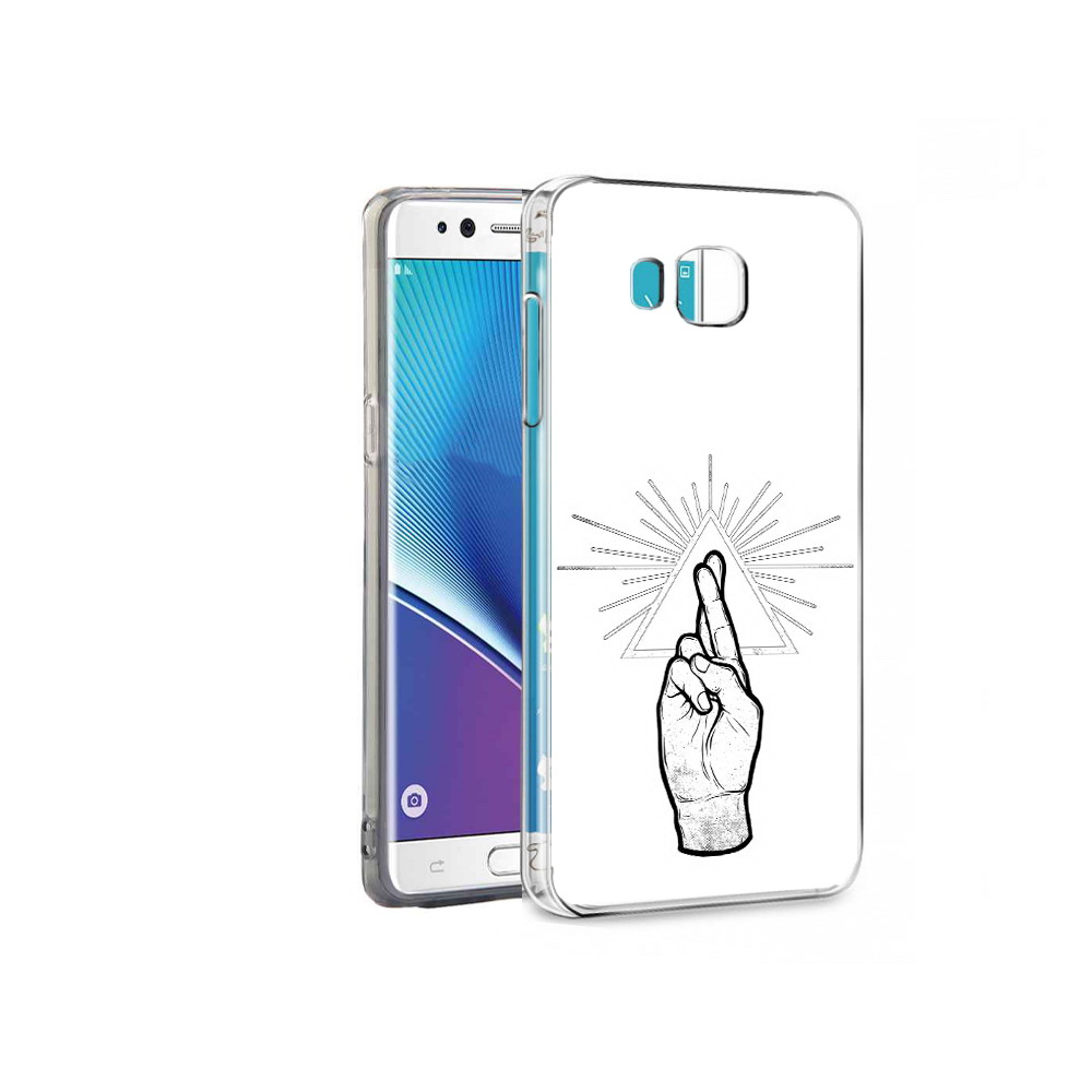 

Чехол MyPads Tocco для Samsung Galaxy Note 7 черно белая рука (PT40045.522.681), Прозрачный, Tocco