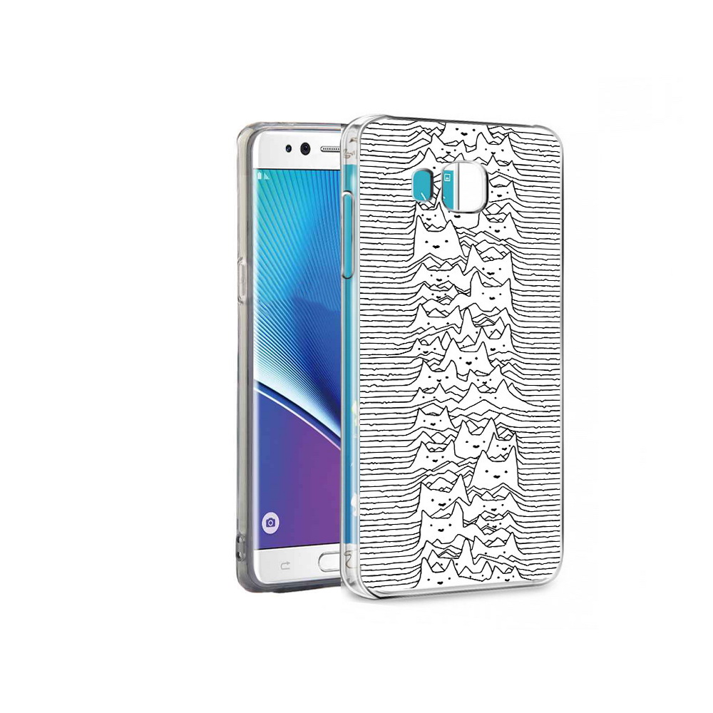 

Чехол MyPads Tocco для Samsung Galaxy Note 7 черно белые коты 3D (PT40045.522.682), Прозрачный, Tocco