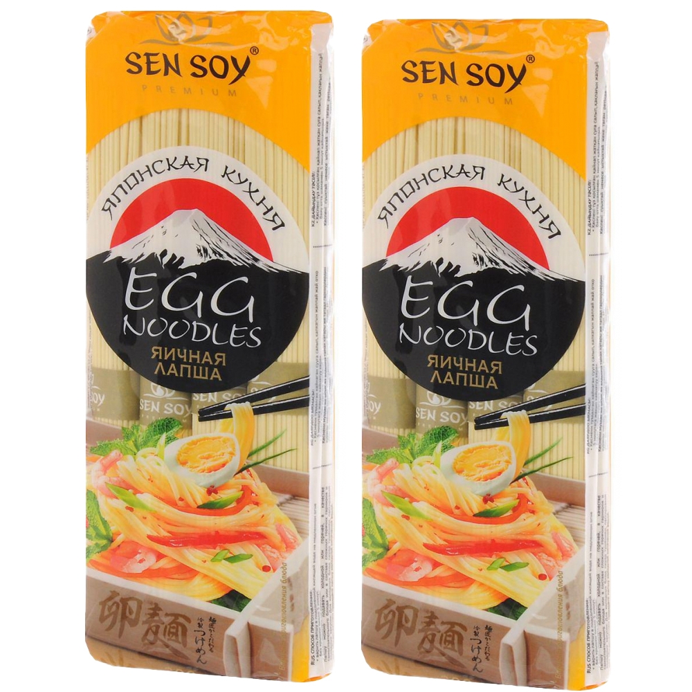 

Лапша Sen Soy яичная Egg noodles 300 г х 2 шт