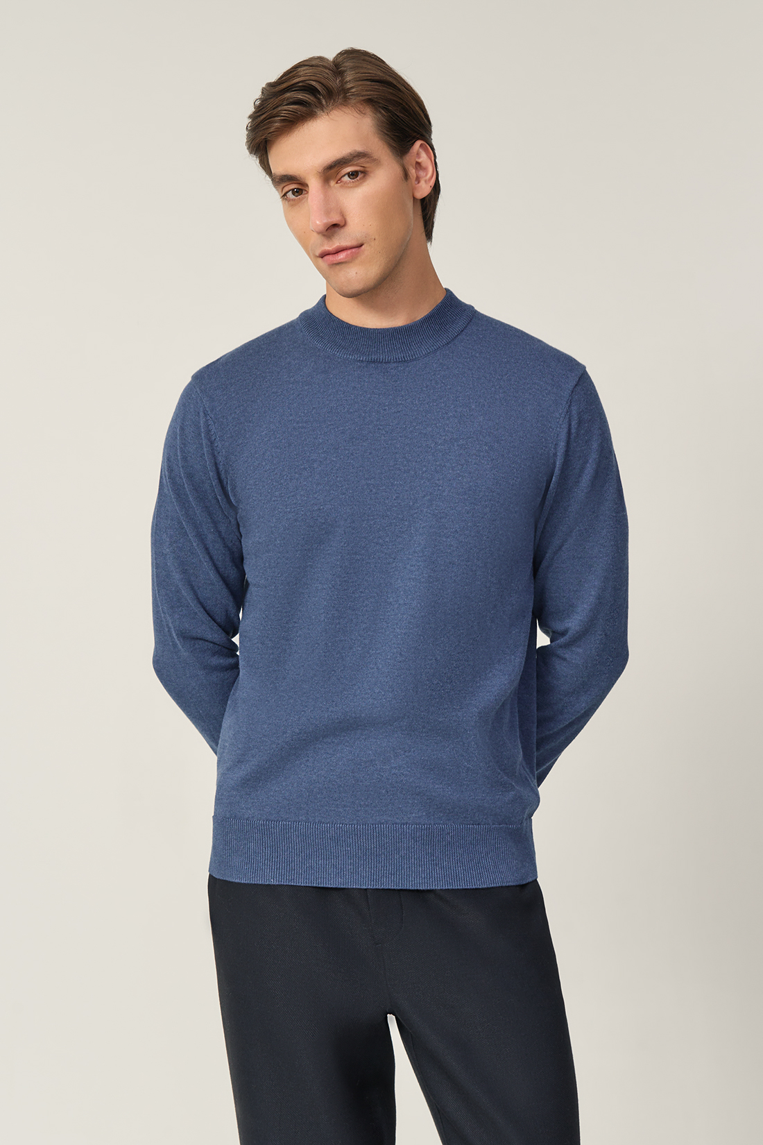 

Джемпер мужской Baon B6323704 синий 3XL, B6323704