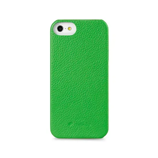

Кожаный чехол Melkco Snap Cover для Apple iPhone 5/5S/SE зеленый