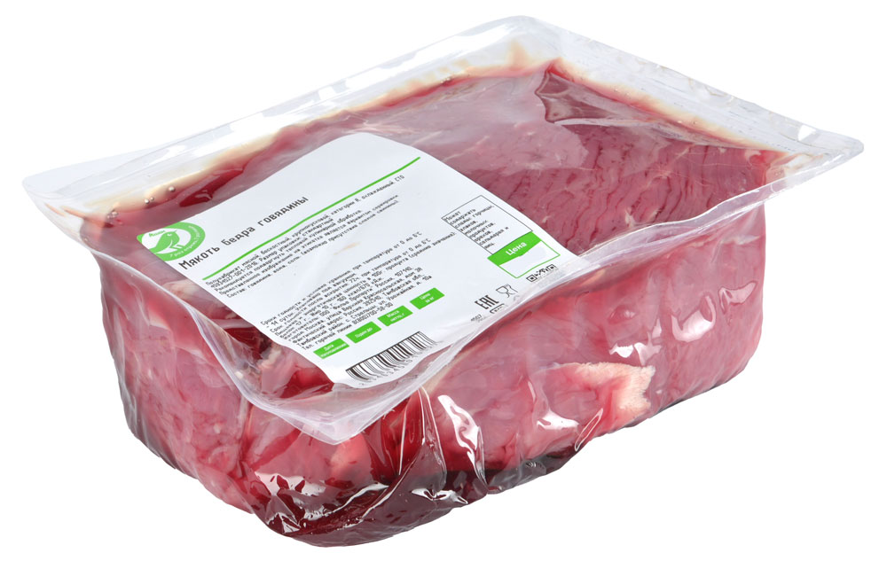 Мякоть бедра говядины «Каждый день» охлажденная (0,8-1,2 кг), 1 упаковка  1 кг