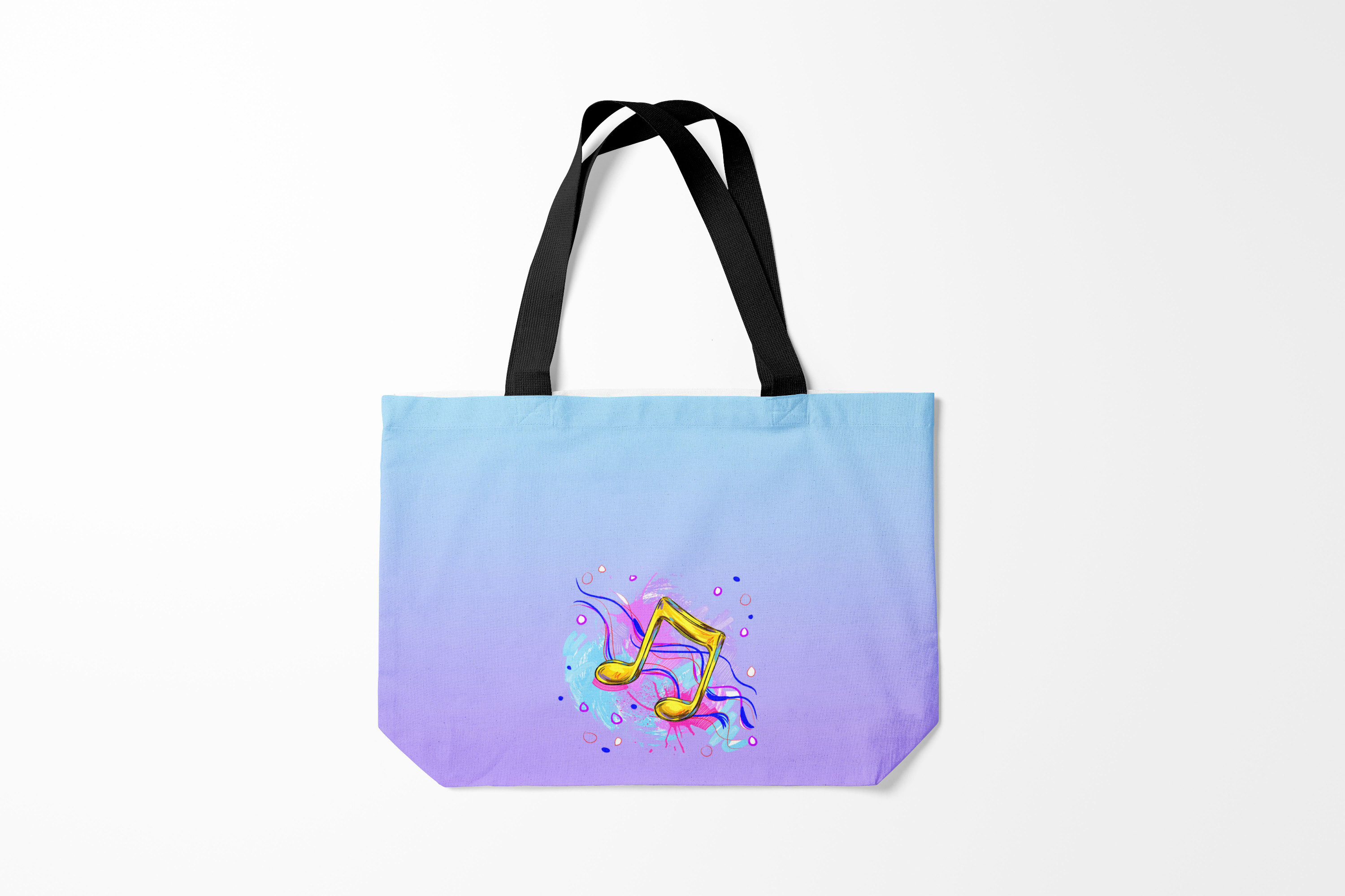 

Сумка шoппер унисекс Burnettie Музыкант ноты краски музыканту, голубой; фиолетовый, Музыкант ноты краски музыканту