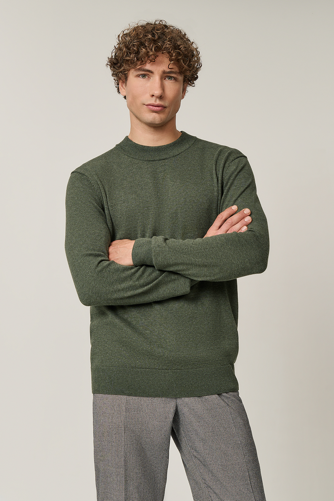 

Джемпер мужской Baon B6323704 зеленый 3XL, B6323704