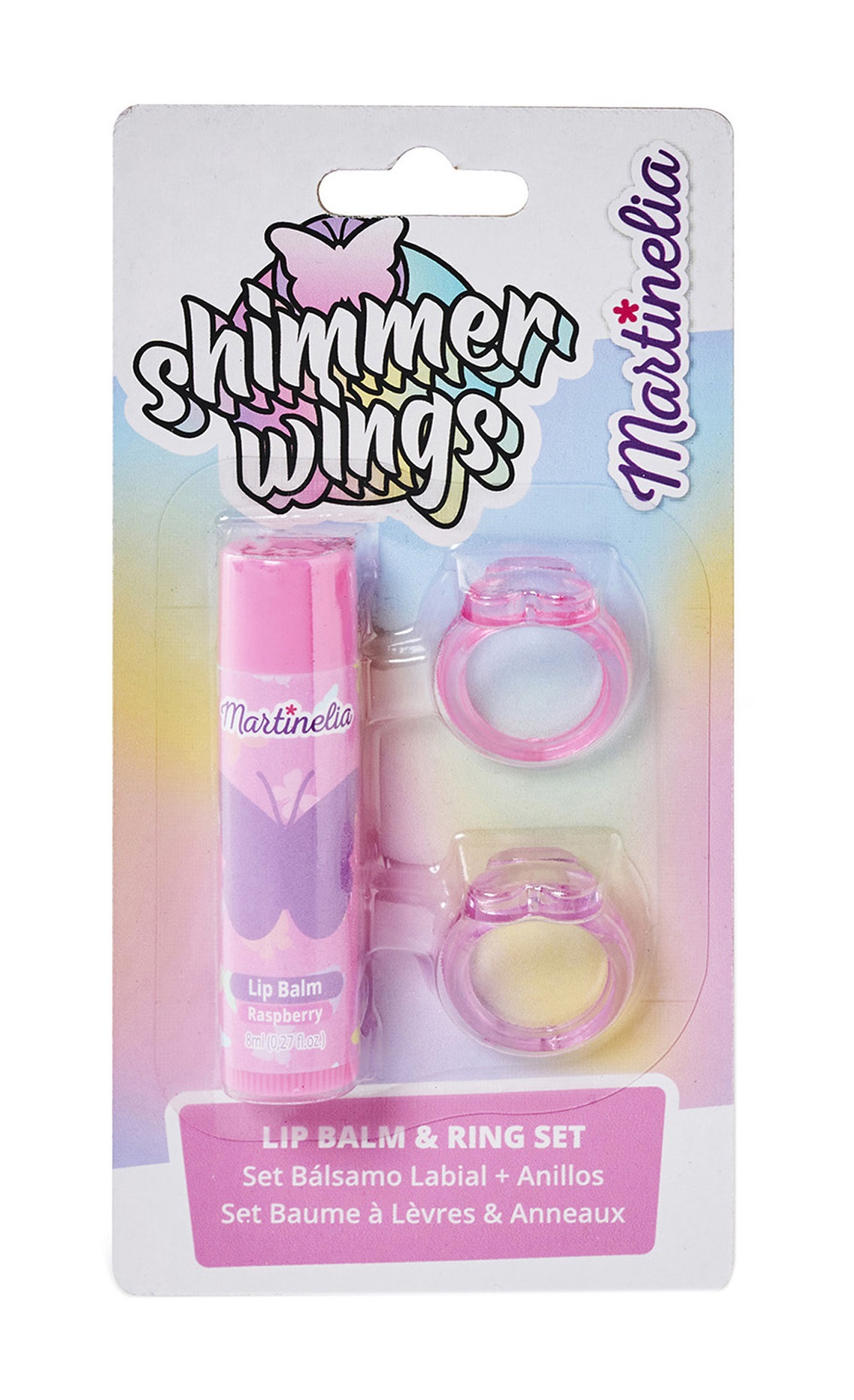 фото Набор детской косметики martinelia shimmer wings lip balm & ring set 3 предмета 11949