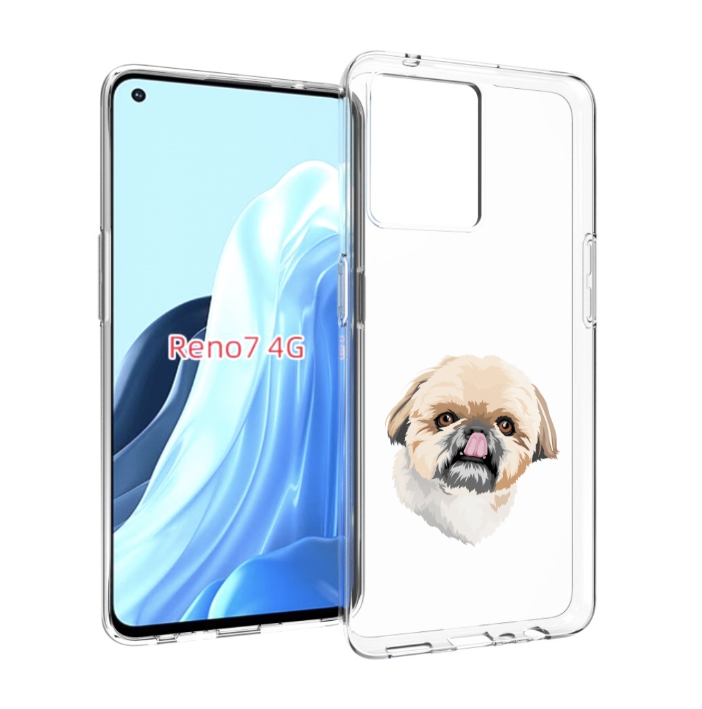 

Чехол MyPads собачка-с-язычком для OPPO RENO 7 4G, Прозрачный, Tocco