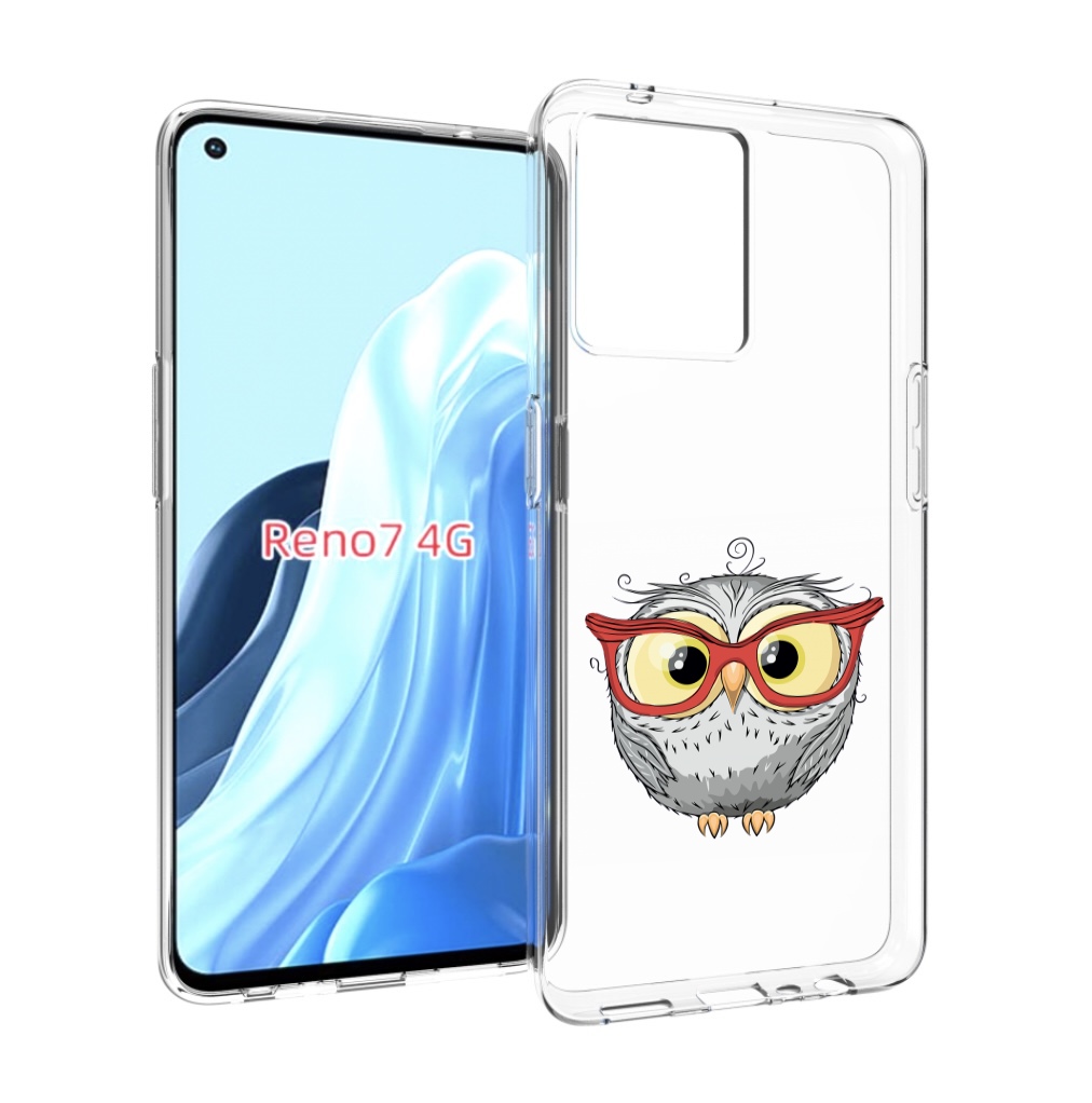 

Чехол MyPads сова-в-красных-очках для OPPO RENO 7 4G, Прозрачный, Tocco