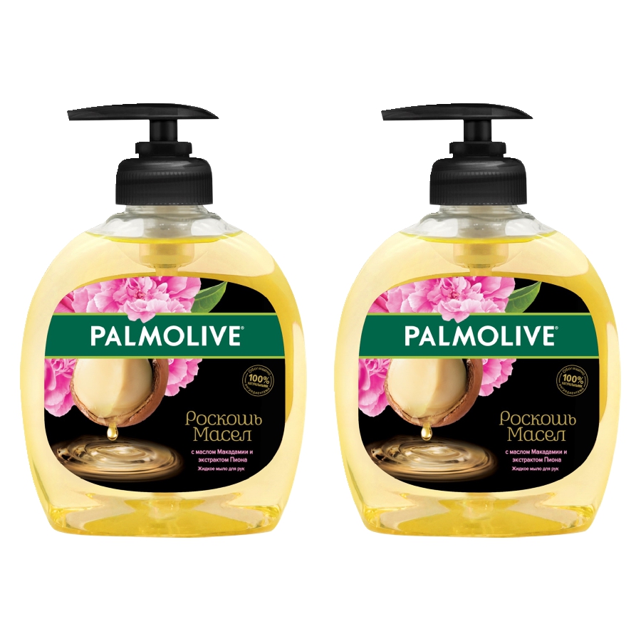 Жидкое мыло для рук Palmolive Роскошь масел с маслом Макадамии, 300 мл х 2 шт