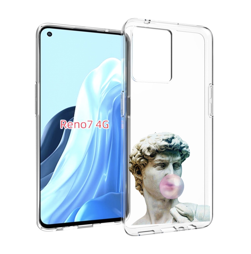 

Чехол MyPads статуя-с-жвачкой для OPPO RENO 7 4G, Прозрачный, Tocco