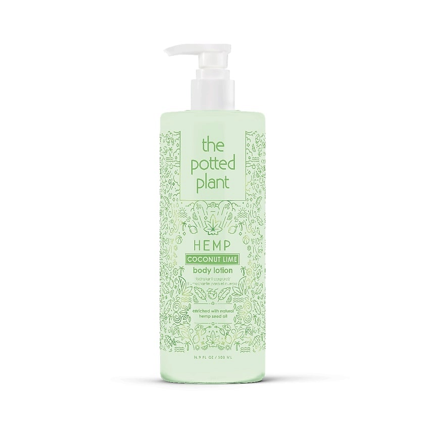 Лосьон Potted Plant Coconut Lime Body Lotion на основе масла семян конопли 500 мл лосьон репеллентный домовой био family спрей флакон 100 мл