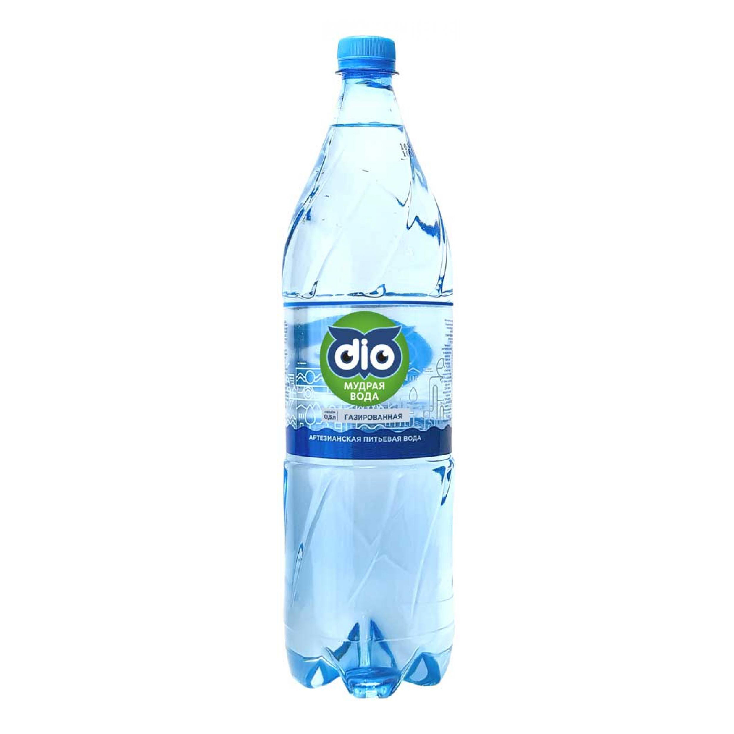 

Вода минеральная DIO газированная столовая 0,5 л